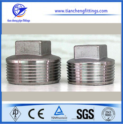 Stainless Steel Pipe Fitting Square Plug